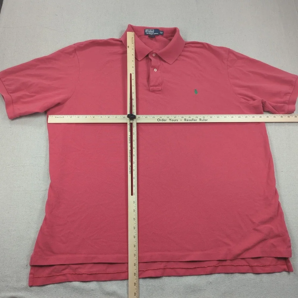 Polo Ralph Lauren Shirt Mens 3XLT Red Classic Casual Preppy Office Golf